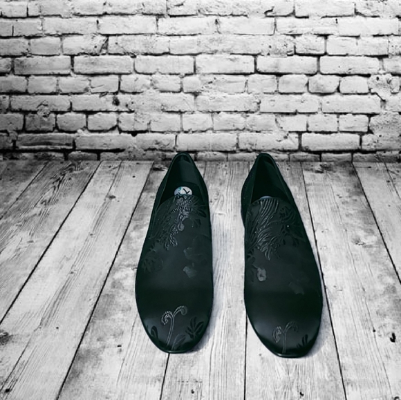 NEW Aldo Women US 7.5 Black Floral Flats Damask Fa - Picture 3 of 5